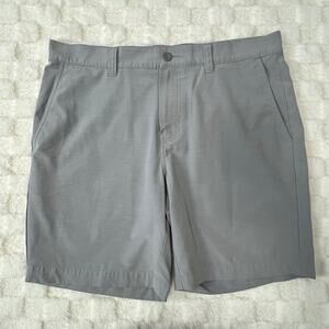 Travis Mathew Men's Flat Front Shorts — Light Gray